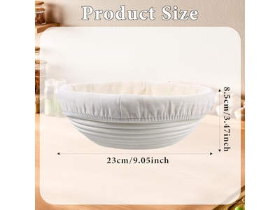 カバー付きブレッドバスケット 発酵バスケット クロス発酵