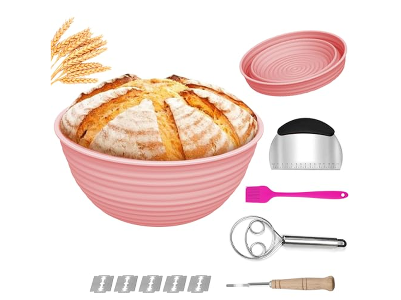 再利用可能なサワードウスターター カバークロス付きブレッド発酵バスケット