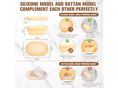 ドウスクレーパーボウル サワードウパン ベーキングパン スモールラウンドバスケット 10インチ