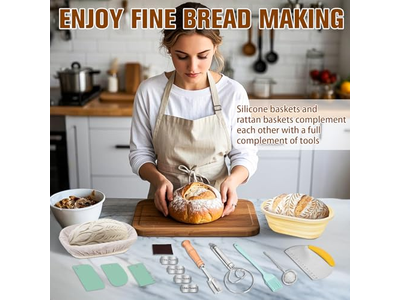 ドウスクレーパーボウル サワードウパン ベーキングパン スモールラウンドバスケット 10インチ