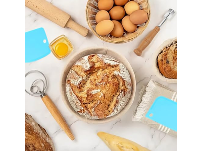 バヌトンパン発酵バスケットセット 楕円形ラタン丸型ライザーバヌトン