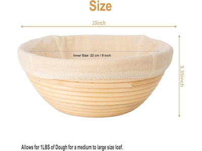 バヌトンパン発酵バスケットキット 2個 アクセサリー付き サワードウ 丸型セット