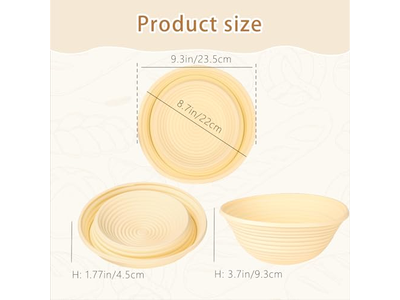 職人パン用バヌトン 初回使用 10インチカバー 楕円形8Pライナー