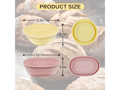 キッチンカウンター用ブレッドバスケット ラタン丸型サービングバスケット