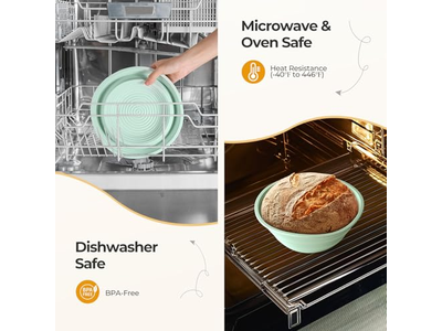 クロス付きサービング用ブレッドバスケット バヌトン発酵バスケット スクレーパーレイム