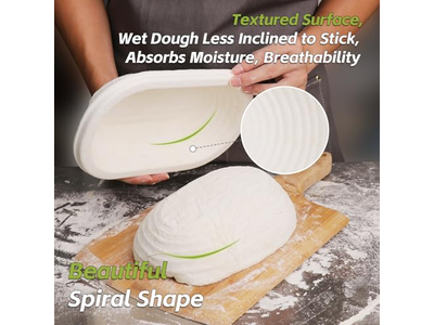 サワードウトレイ ケイン<u><a href='https://ja.bannetonbasket.com'>発酵バスケット</a></u> サービングパン 発酵ボウル 9インチウィッカー